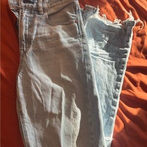 American Eagle 4 long - Light Blue Women's High-Waist Jeans